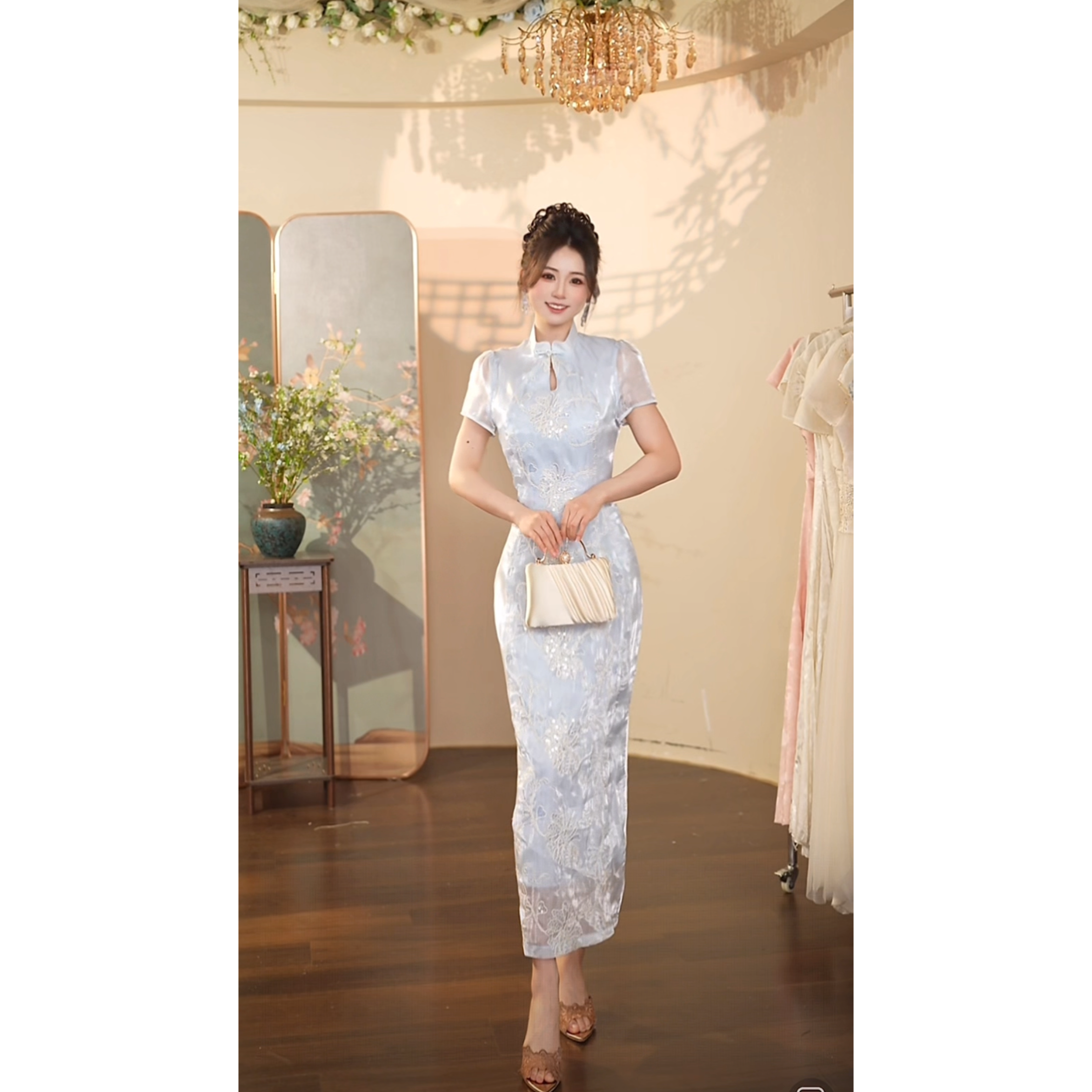 瑞瑞定制-1475（雪域之舞）连衣裙YQ836