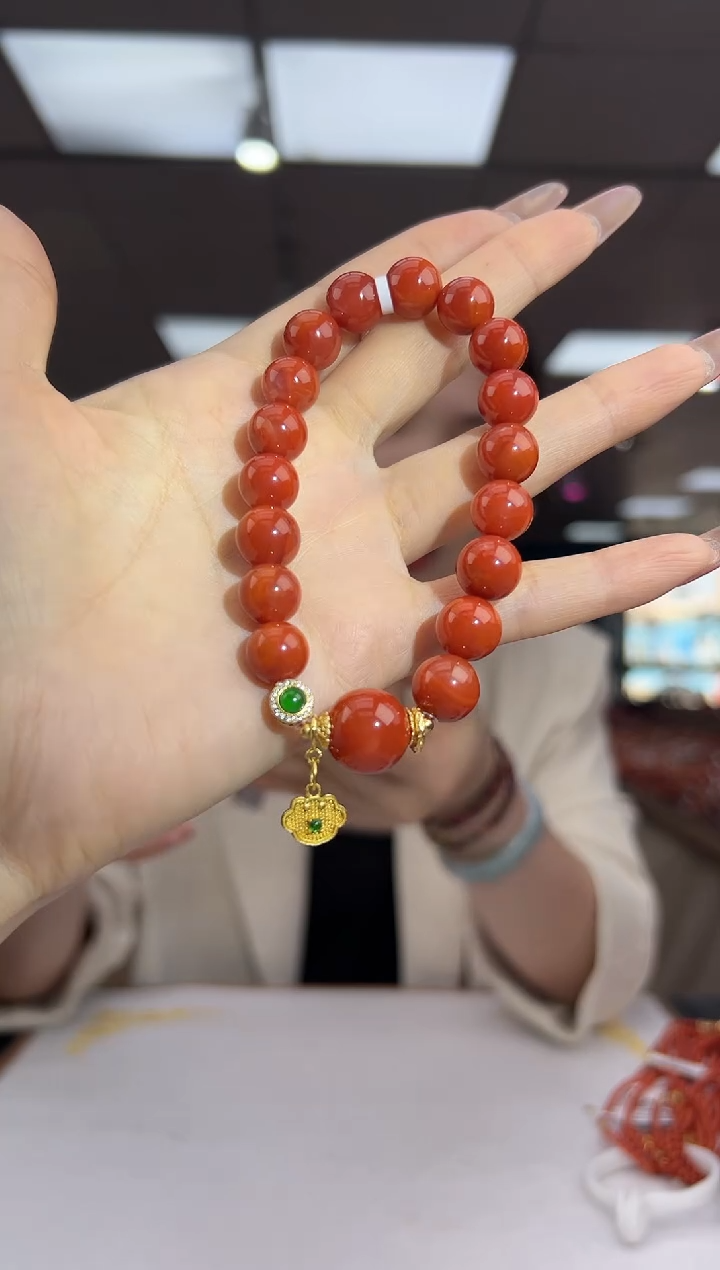未镶嵌珠串南红玛瑙11.9-10mm（多样式）25090010599