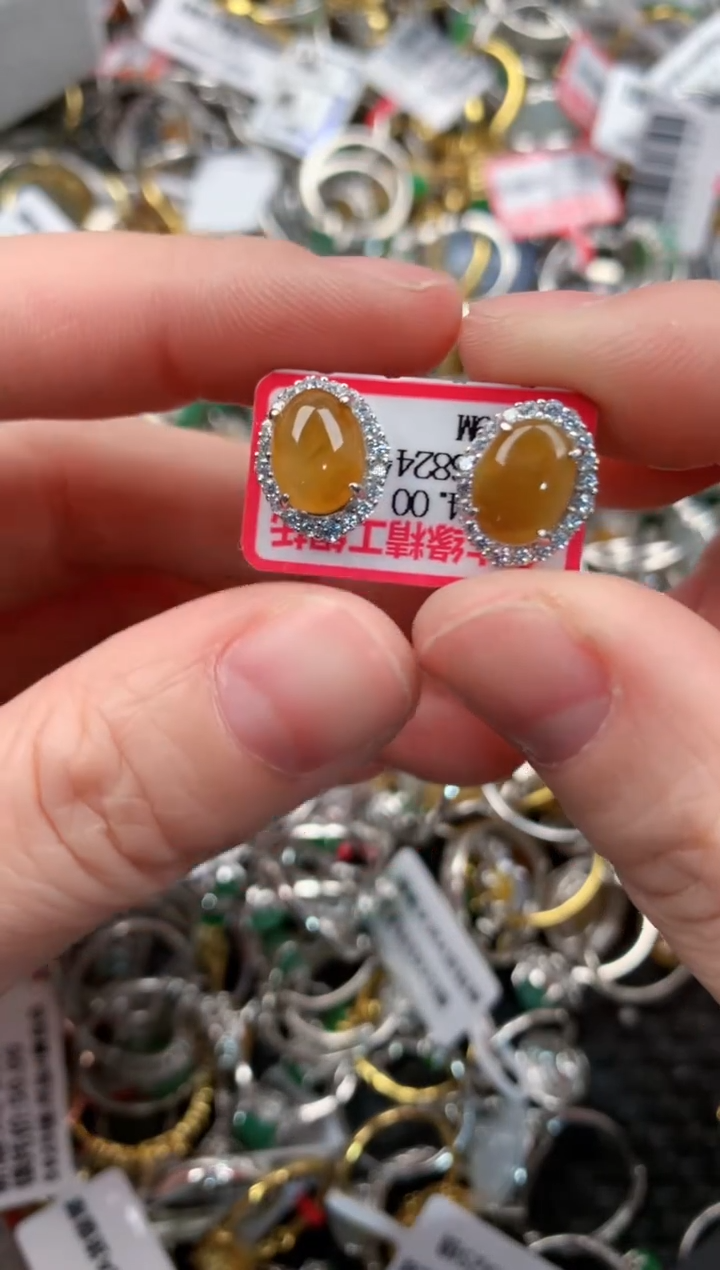 银S925镶嵌戒指翡翠333    4