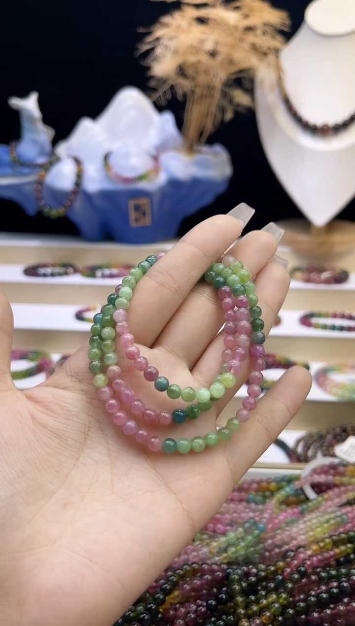 【闪购商品】碧玺/未镶嵌5mm+碧玺多圈多样性发货