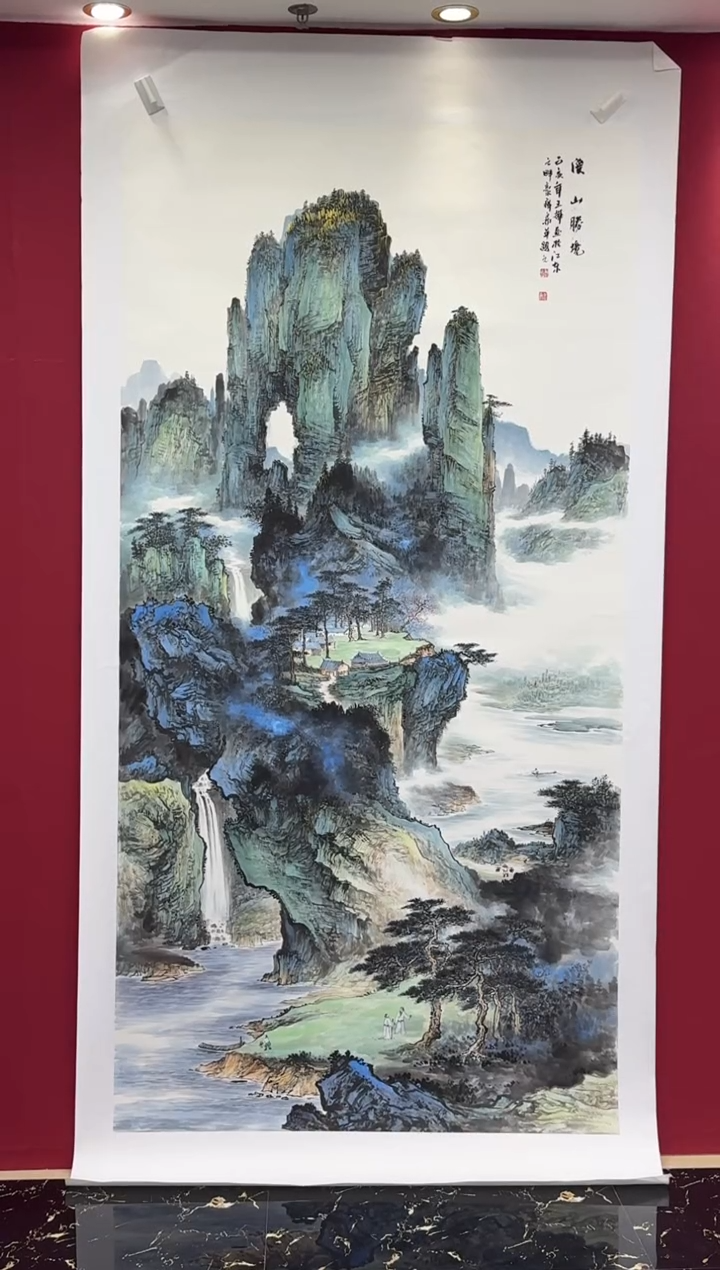 国画国画绘画山水花鸟