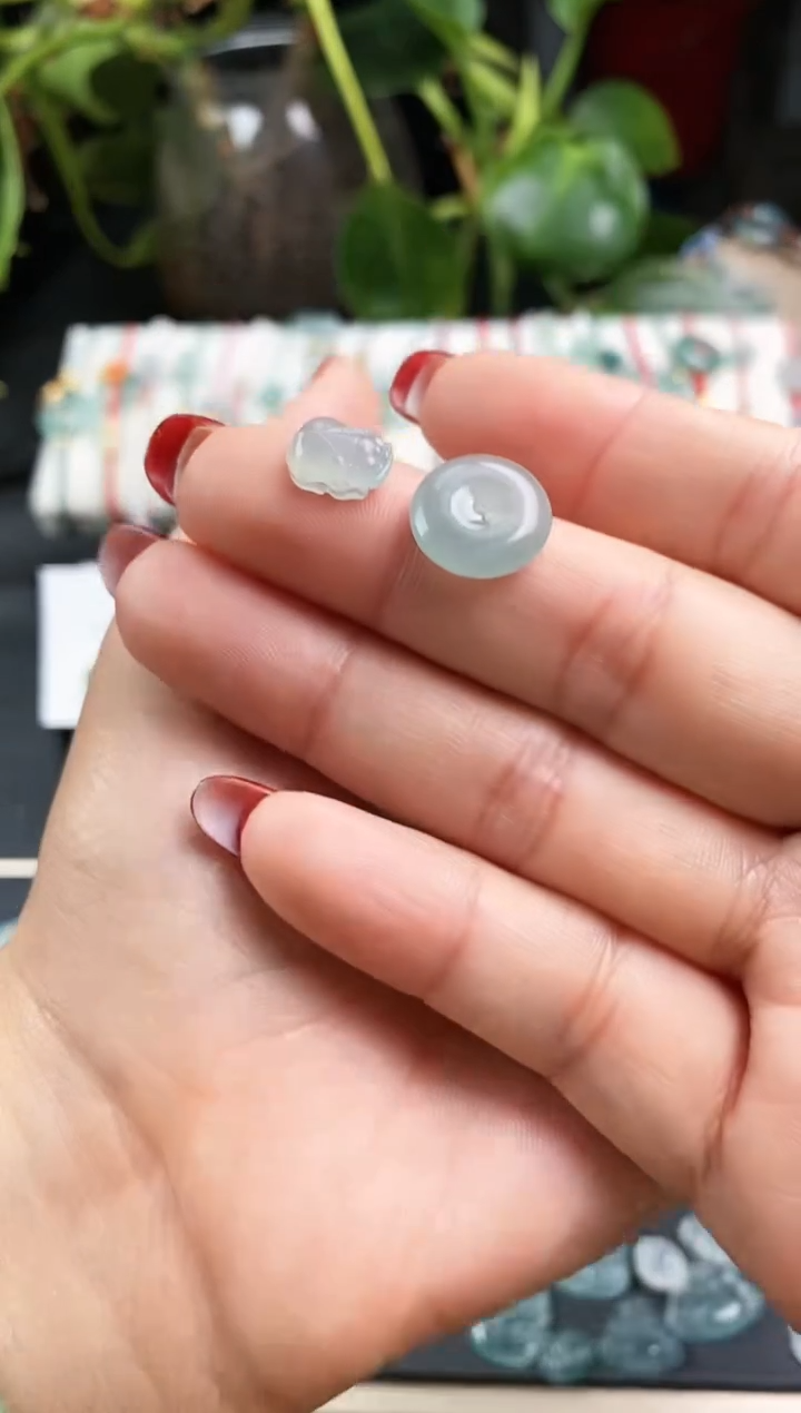 【闪购商品】翡翠戒指未镶嵌貔貅+平安扣