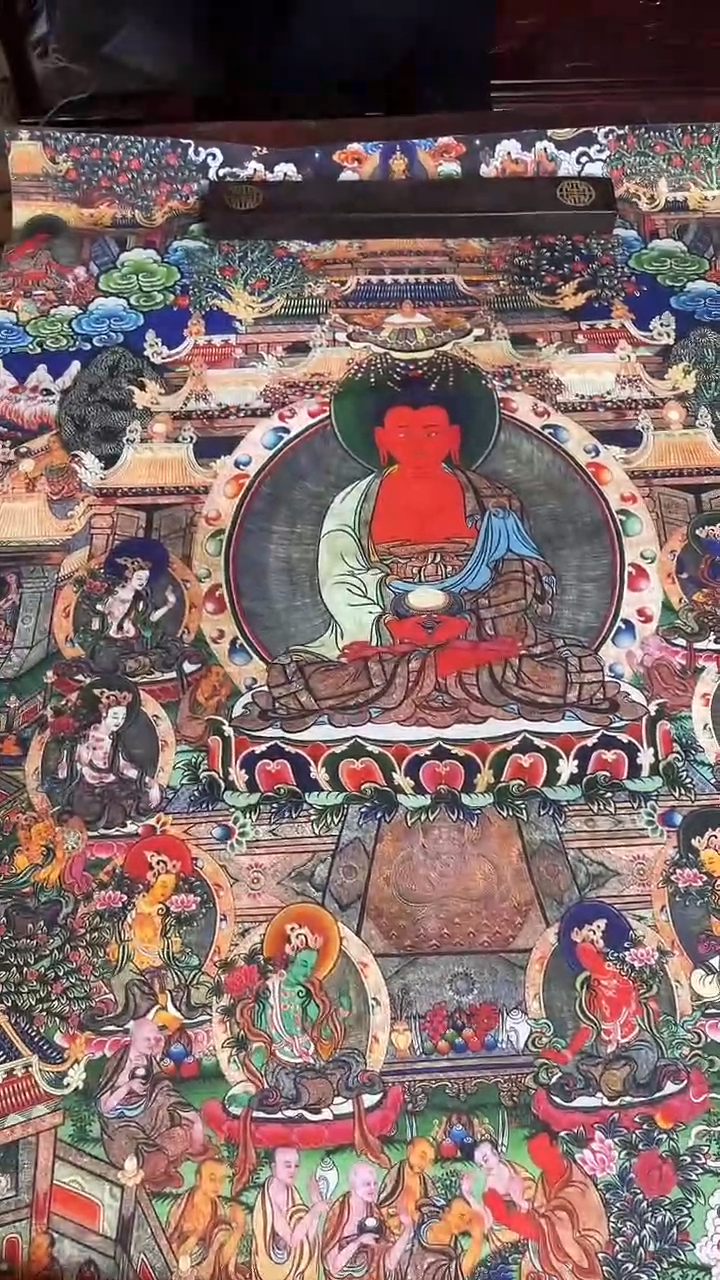 卷轴画手绘唐卡090
