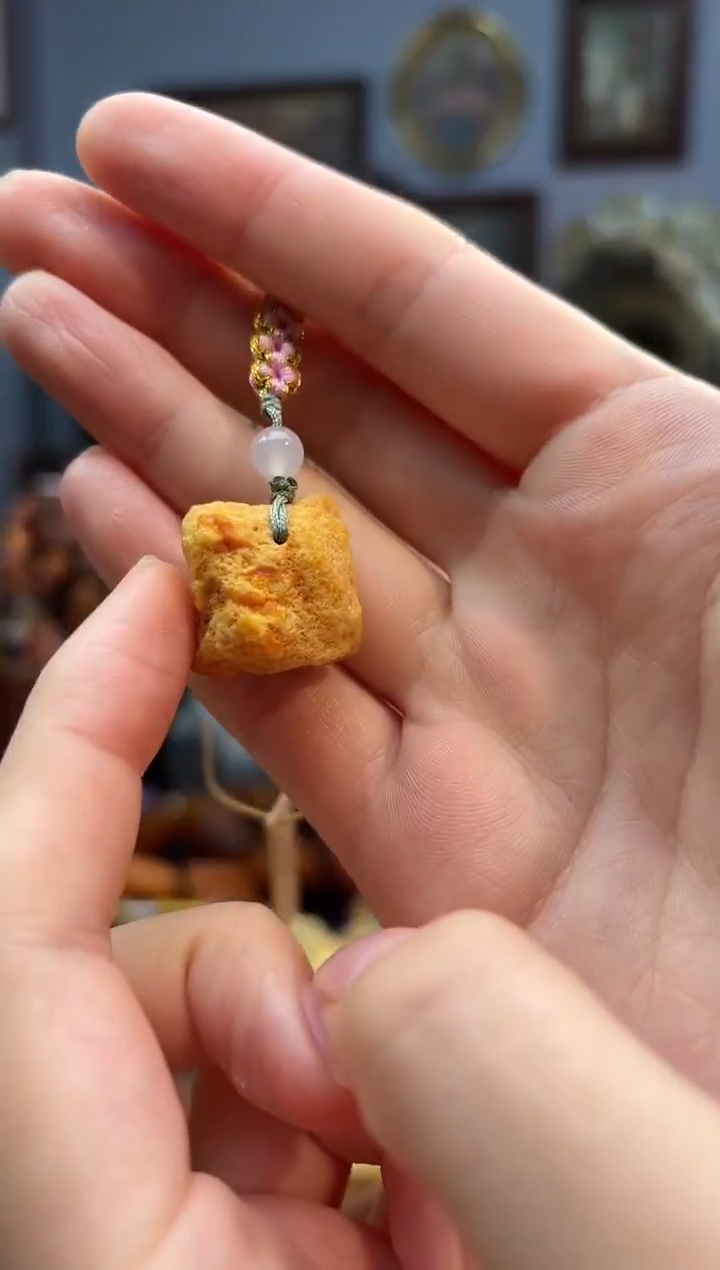 琥珀颈饰未镶嵌手机挂