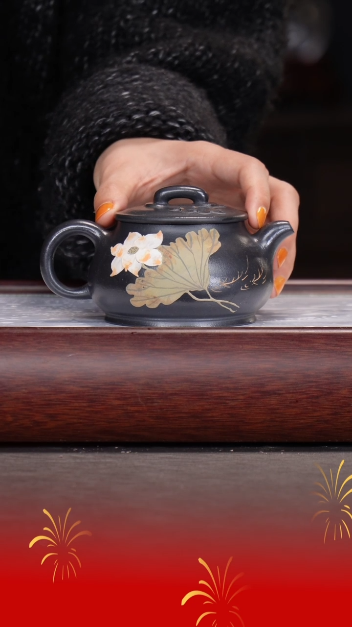 【闪购商品】紫砂茶杯刘强洪/淡墨紫泥/潘壶/240cc