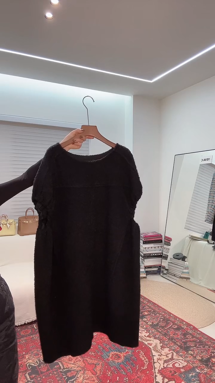 YEVACHAO女士时尚搭配连衣裙黑色l码样板