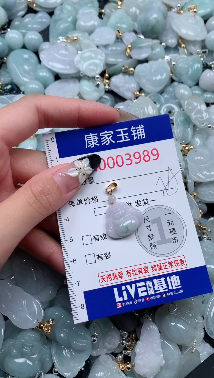 颈饰未镶嵌翡翠3989
