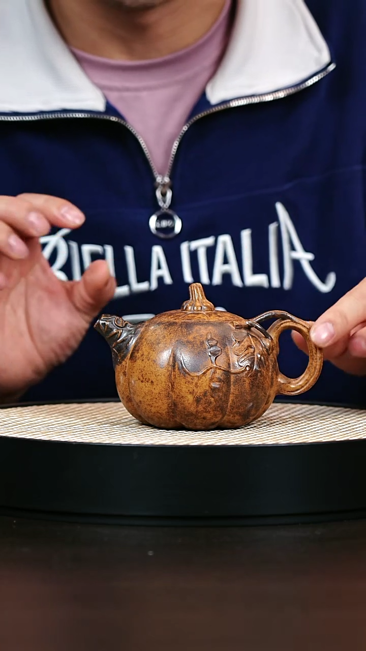 茶壶紫砂柴烧南瓜240cc