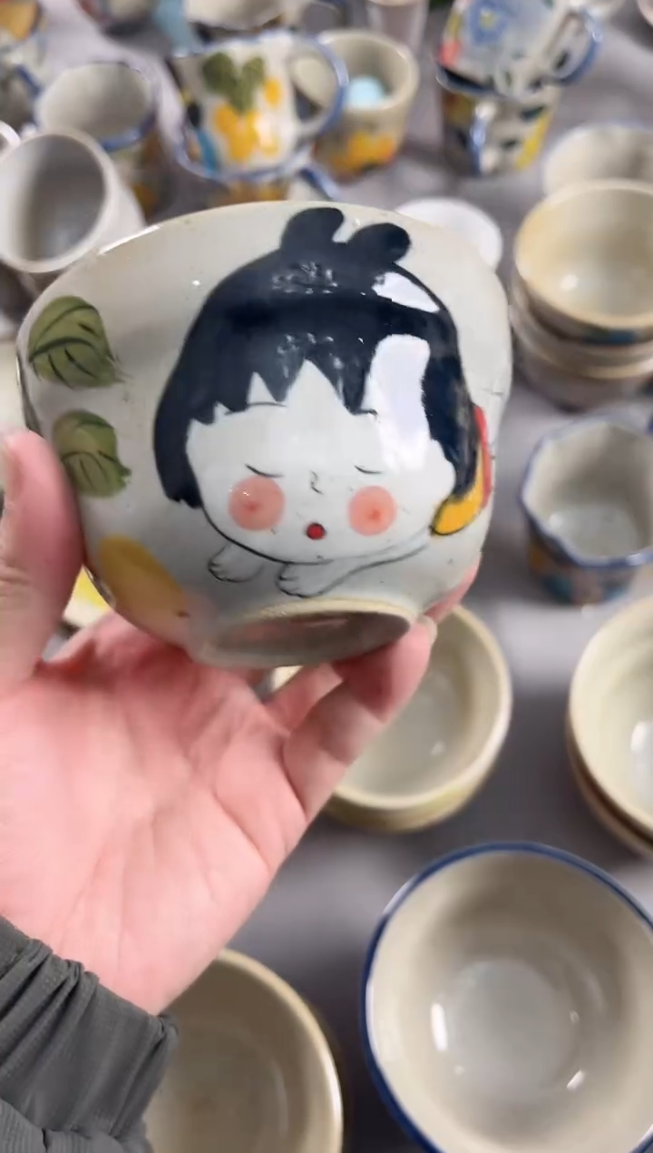 【闪购商品】瓷片手绘高温釉下彩陶瓷