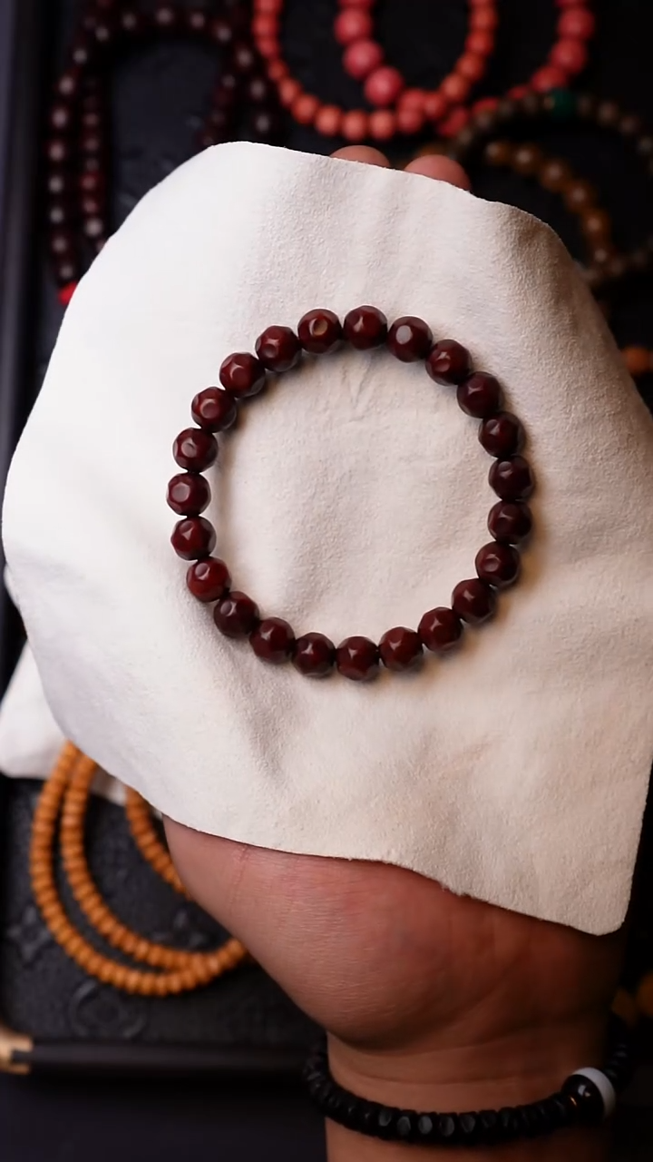 檀香紫檀（小叶紫檀）手串/手链小叶无相鱼鳞底9mm