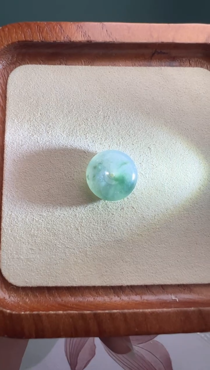 未镶嵌定制翡翠飘花平安扣