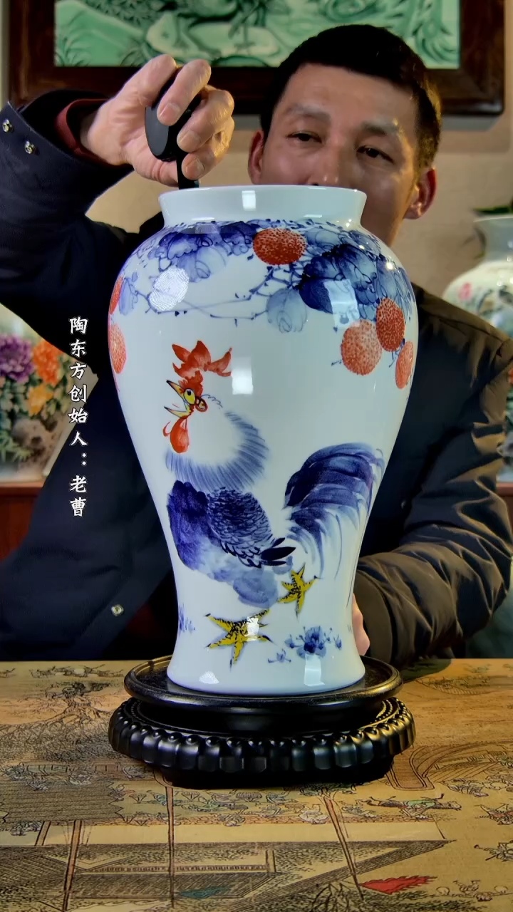 【闪购商品】其他景德镇陶东方陶瓷艺术作品花瓶瓷板画摆件