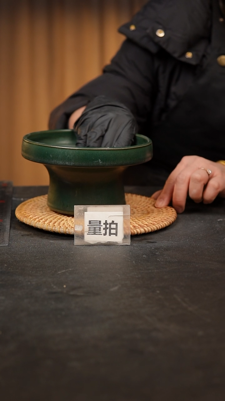 【闪购商品】瓷片泥泥手工花盆口15高9