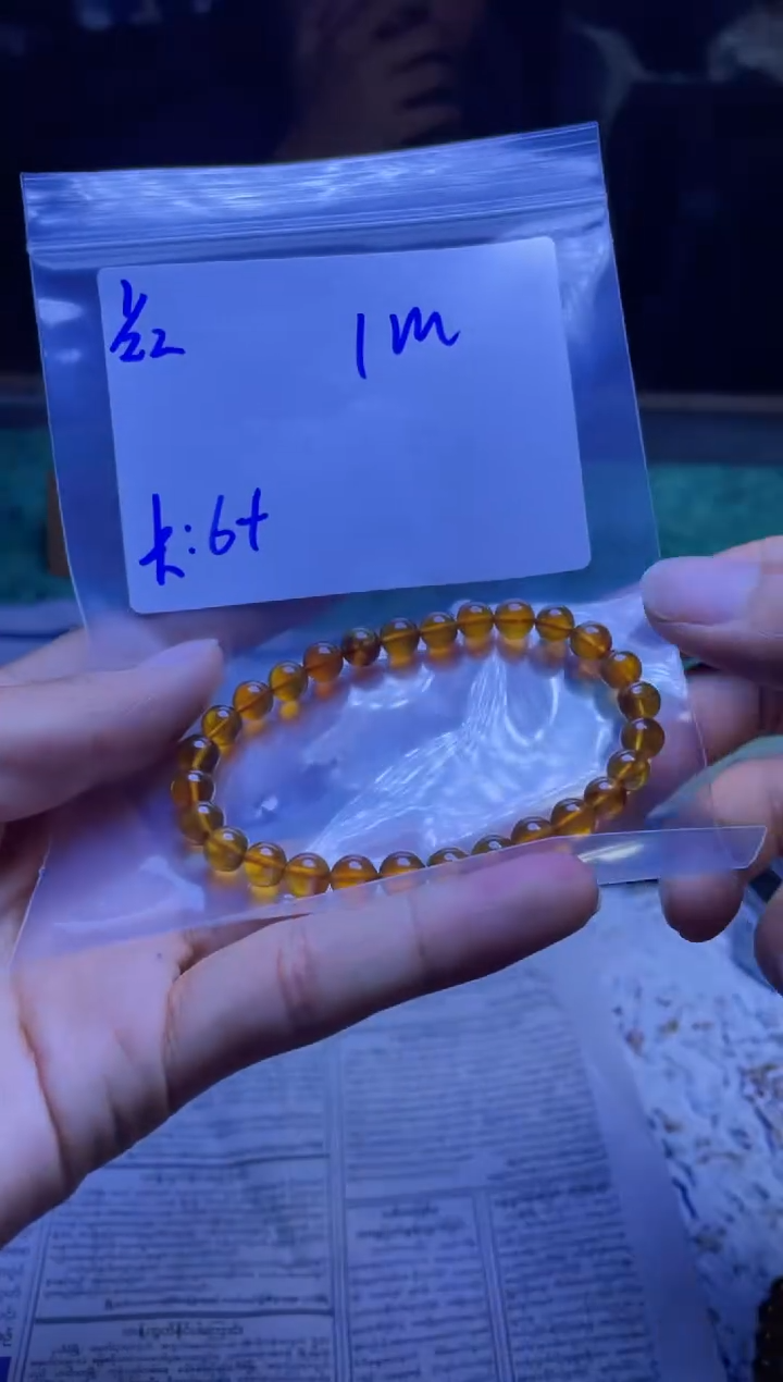 【闪购商品】琥珀手链未镶嵌珠串
