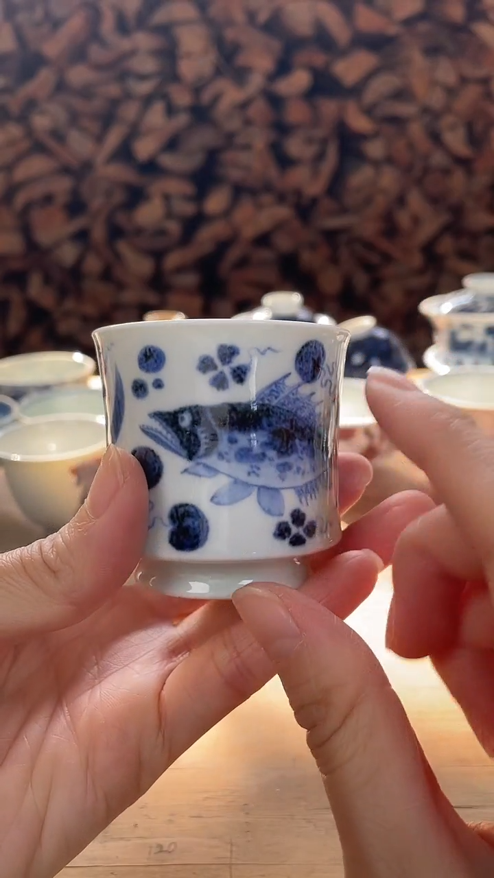 杯子瓷景德镇手工手绘陶瓷
