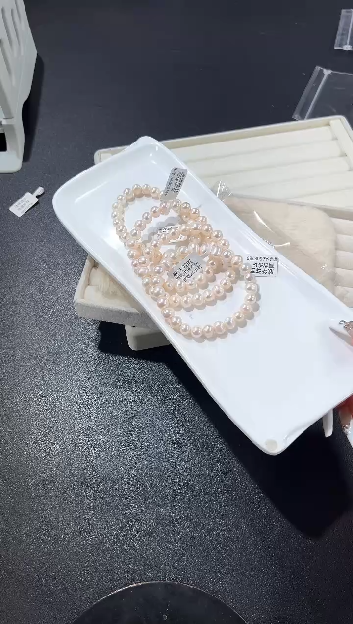 未镶嵌手串淡水珍珠10m多样性发其一【1条】默认微瑕