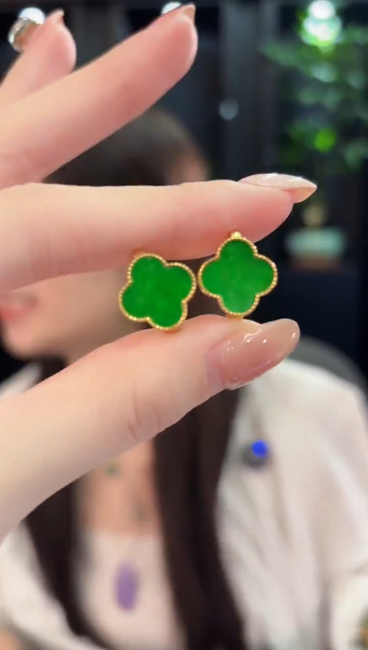 未镶嵌翡翠耳饰缅甸A货/多样性发货/一件