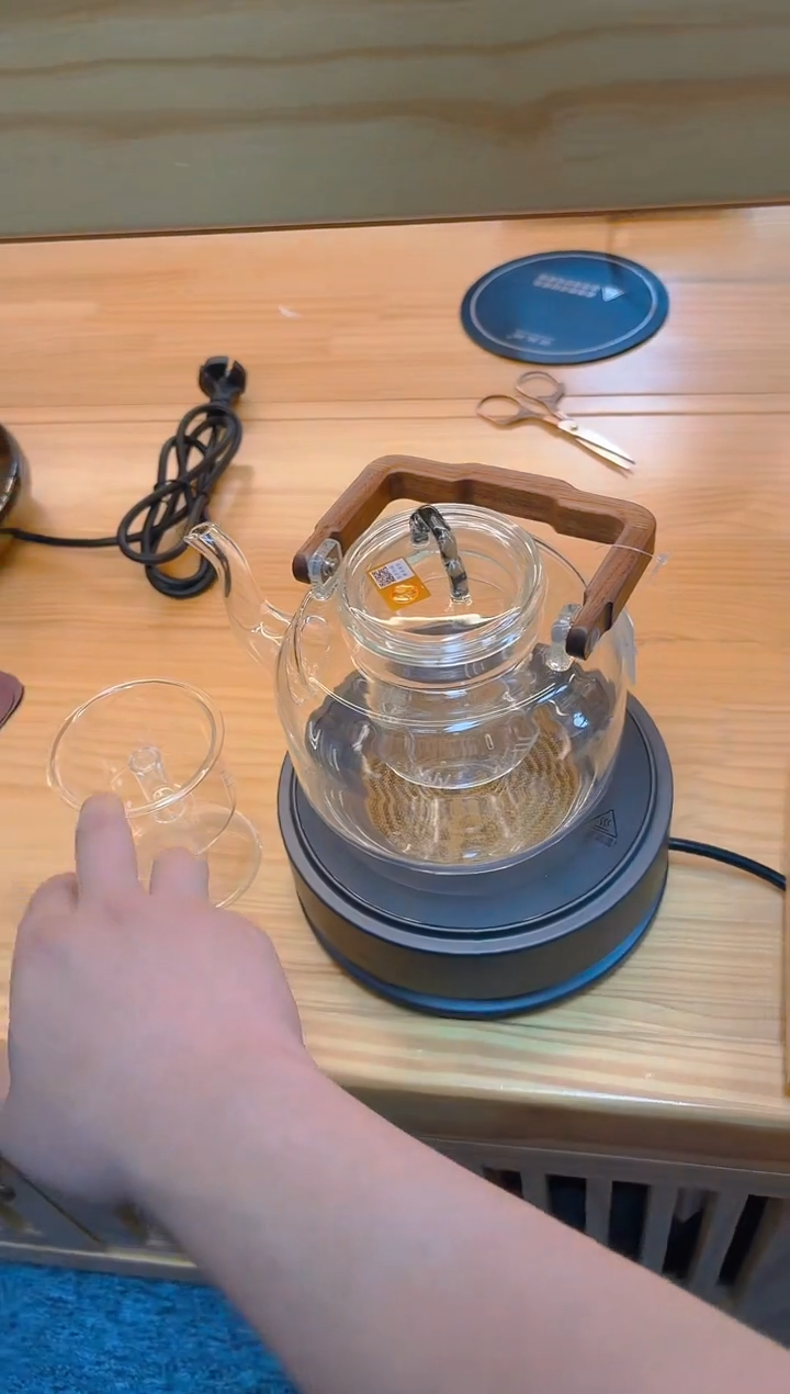 徳茗堂-猫眼四代-高冷灰+禾器-雅韵壶-双内胆