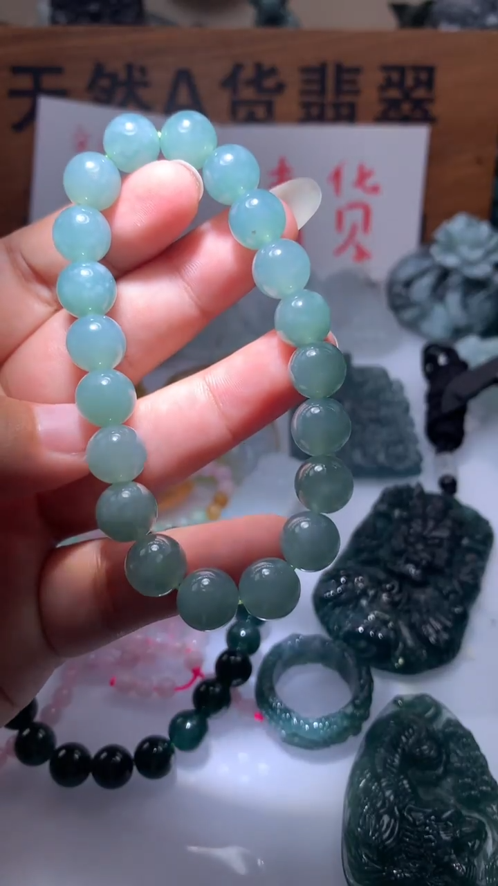 【闪购商品】翡翠颈饰未镶嵌保真天然A货翡翠