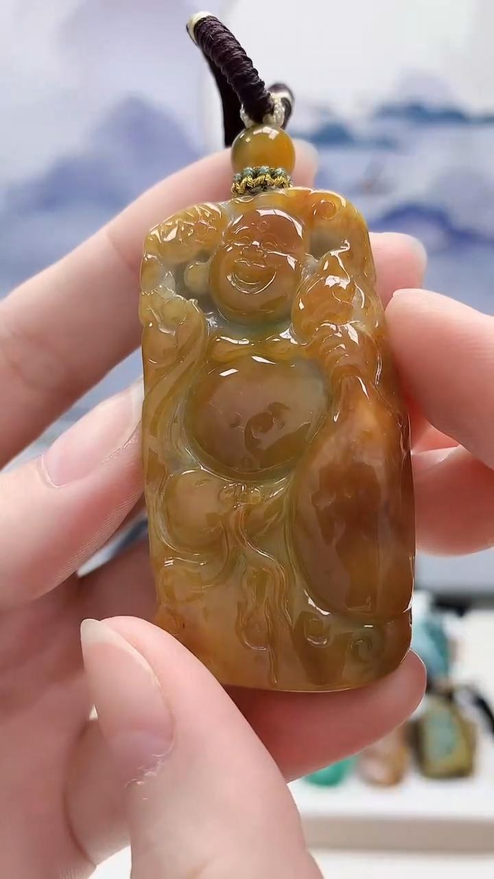 未镶嵌定制翡翠5028ry-毛货挂件49