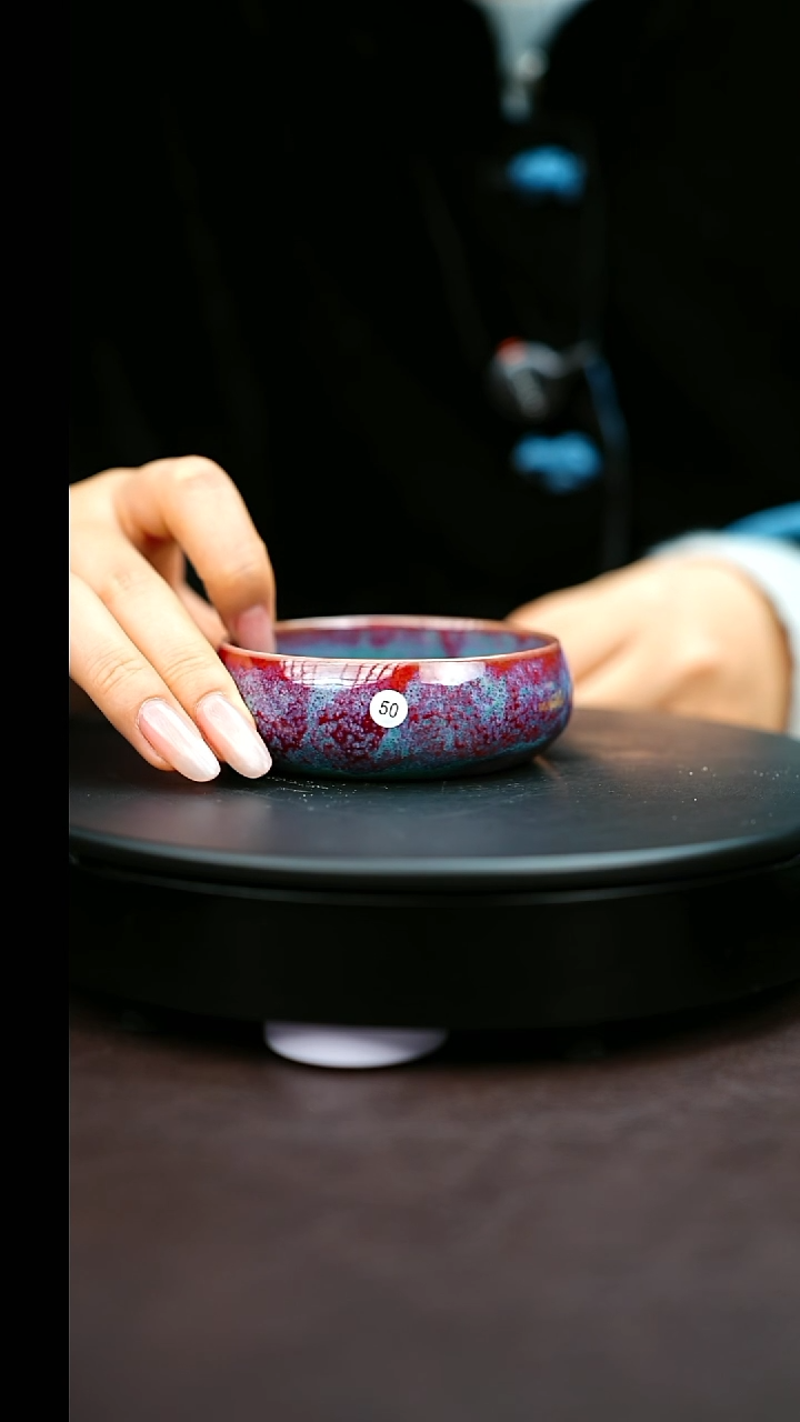 50#原矿钧瓷炉钧釉普洱杯