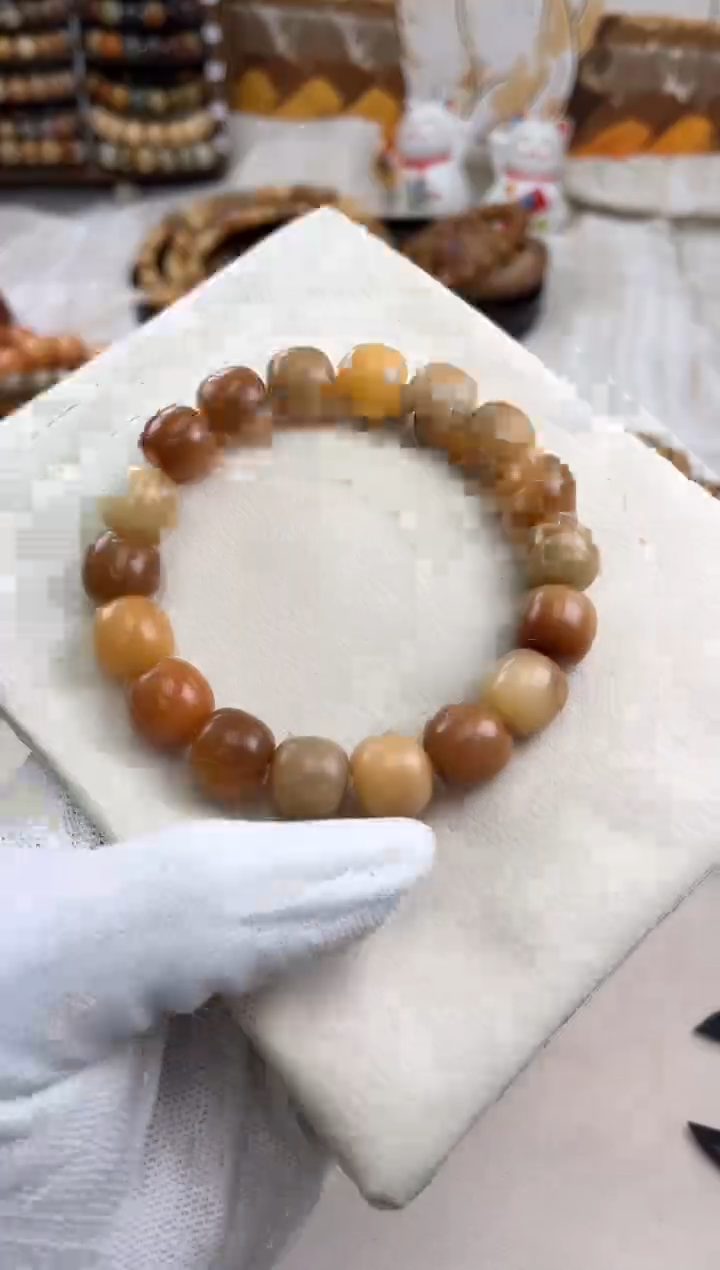 手串菩提根/象牙果a314卡13.8 干磨圆子 