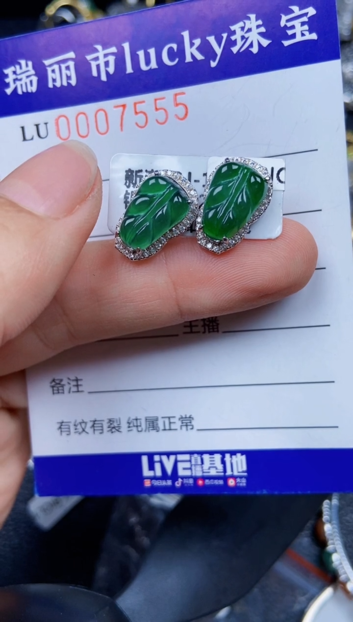 【闪购商品】翡翠颈饰银S925镶嵌7555