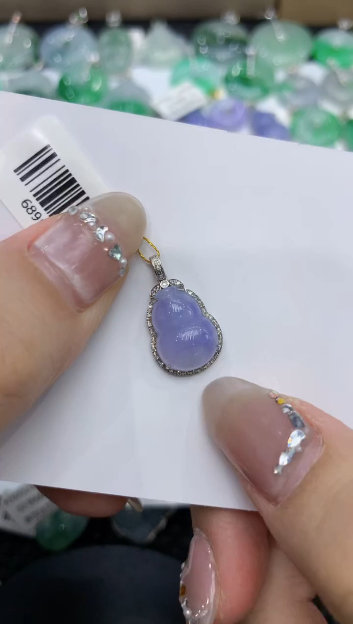 【闪购商品】翡翠颈饰18K金镶嵌222222222