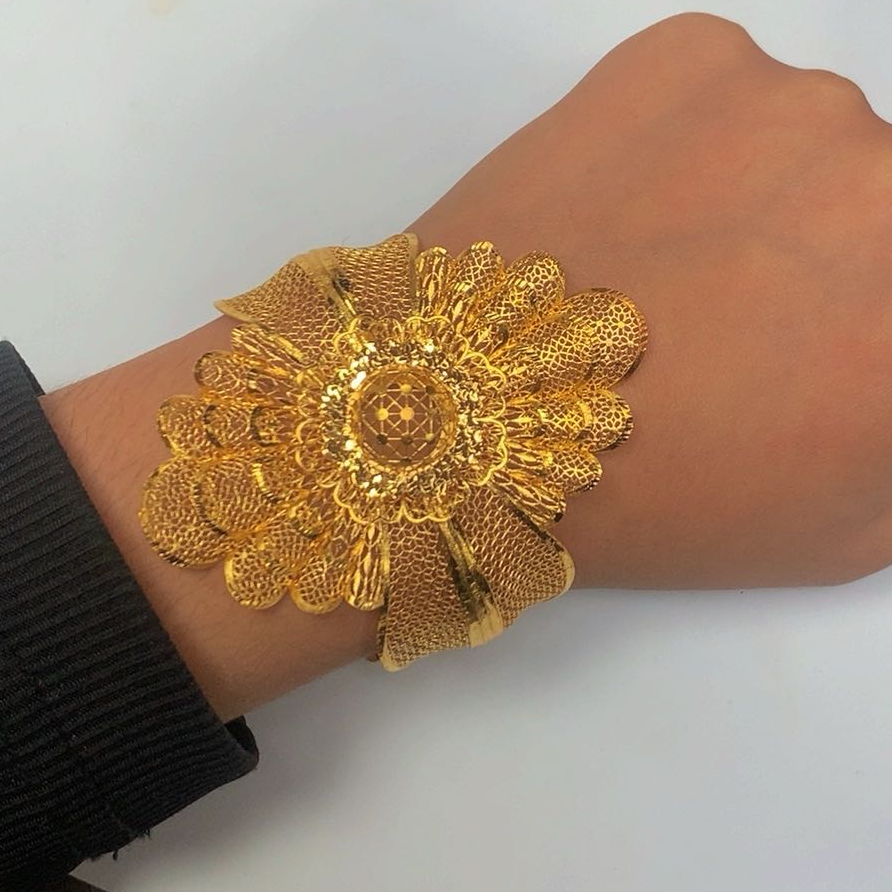 合金手镯 合金手镯 网红爆款手镯 民族风黄色欧美时尚手镯 013号