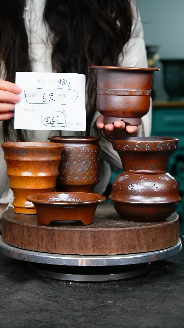 紫砂花盆9317颜色不挑