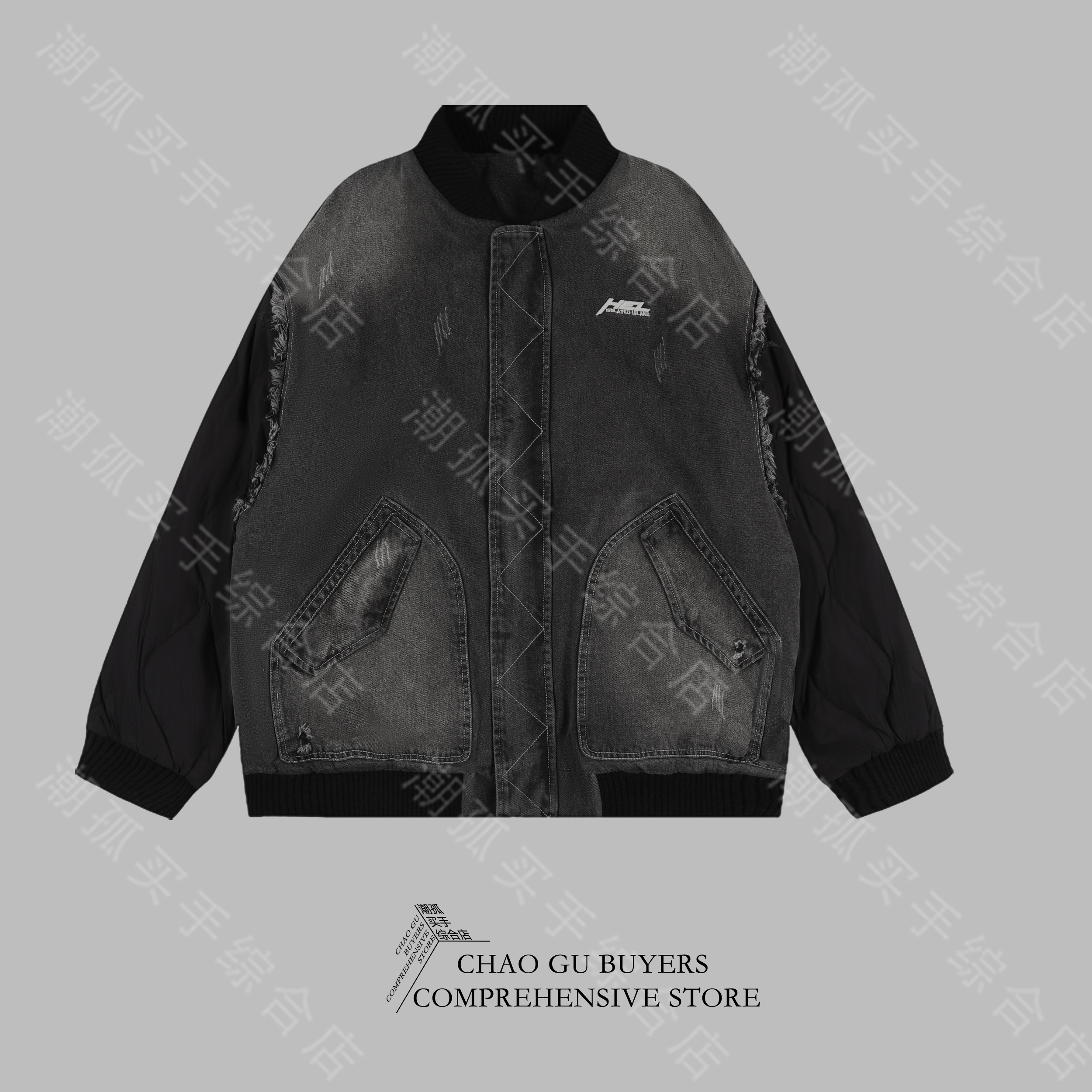 【HEL牛】拼接 羽绒外套 6211 时尚 百搭 好物 爆款 男女同款