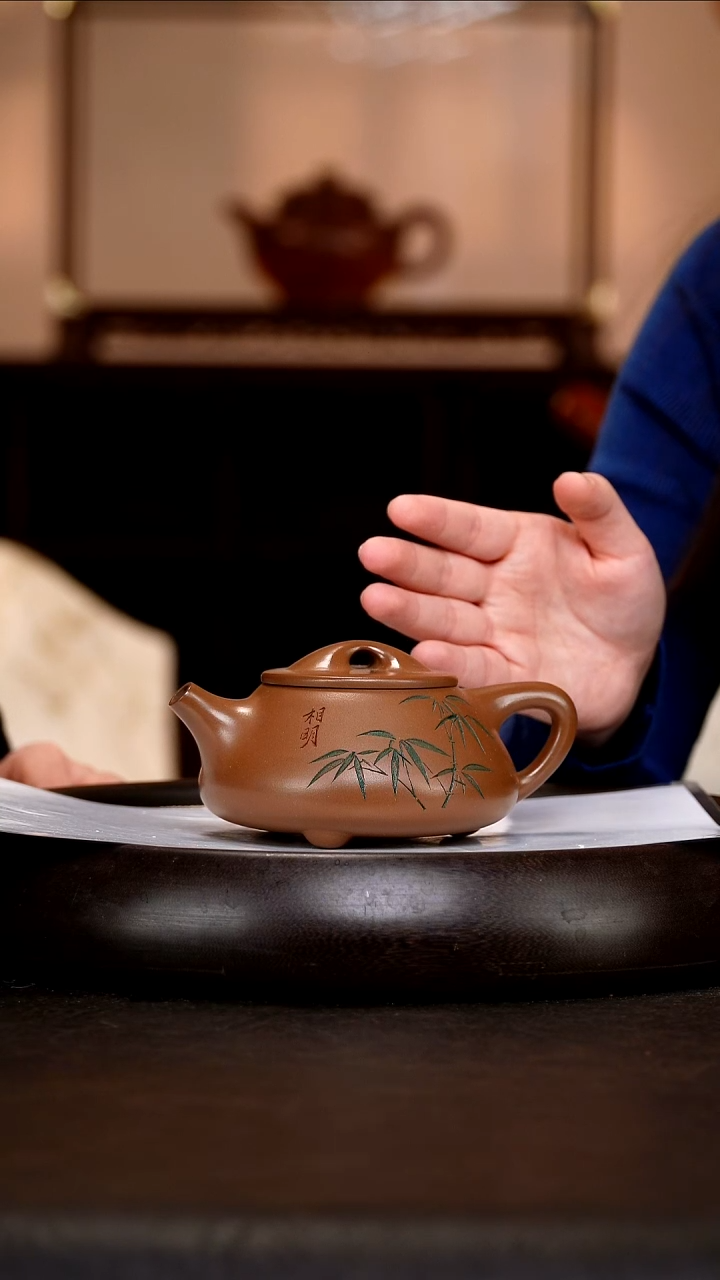 茶壶紫砂SYH59 景舟石瓢  紫檀泥  300cc