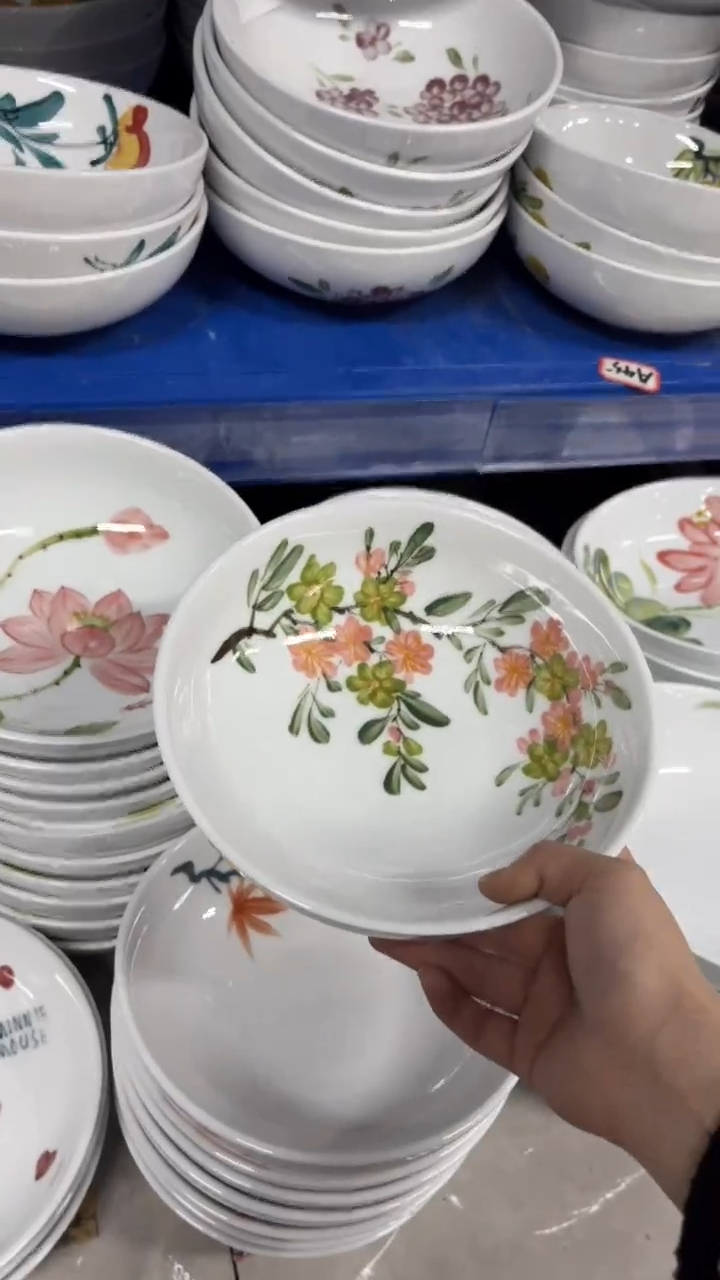 景德镇高温陶瓷食品级手绘釉中彩-大胖碗