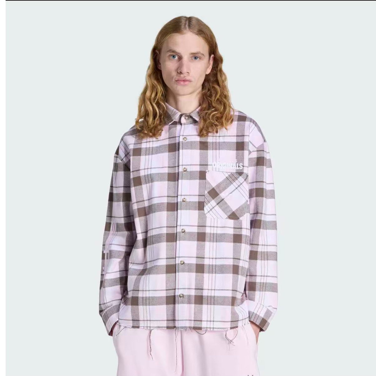 FLANNEL LONG SLEEVE WORK SHIRT纯棉运动长袖衬衫 KG6452