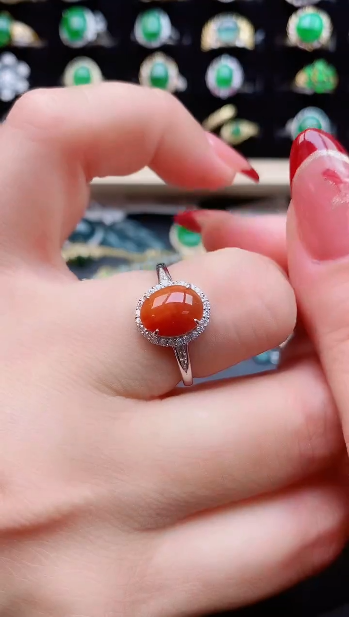 【闪购商品】翡翠戒指银S925镶嵌1212