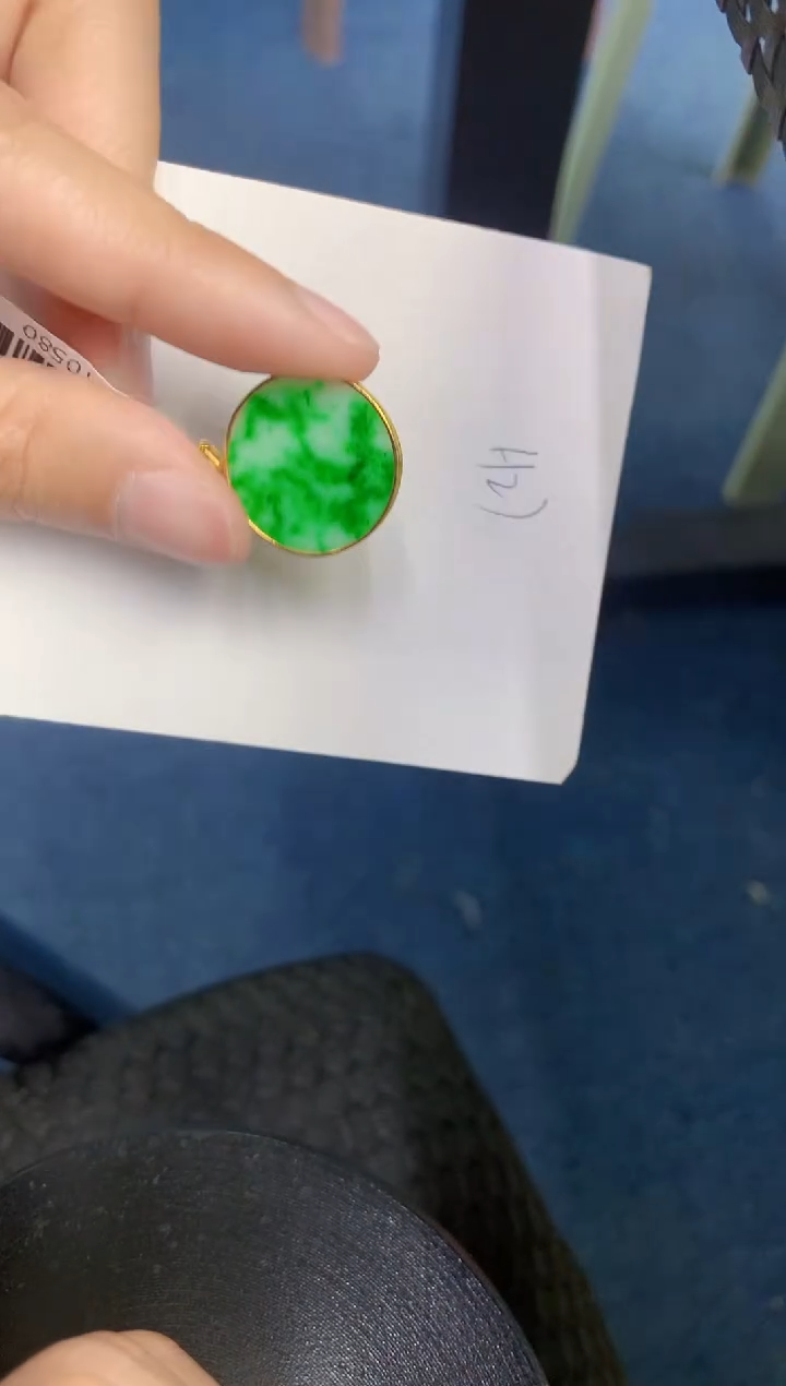 【闪购商品】翡翠颈饰18K金镶嵌000000000