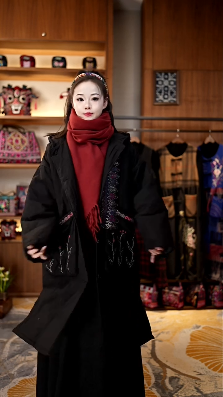 刺绣冰***7私人定制苗族手工衣服Z9082
