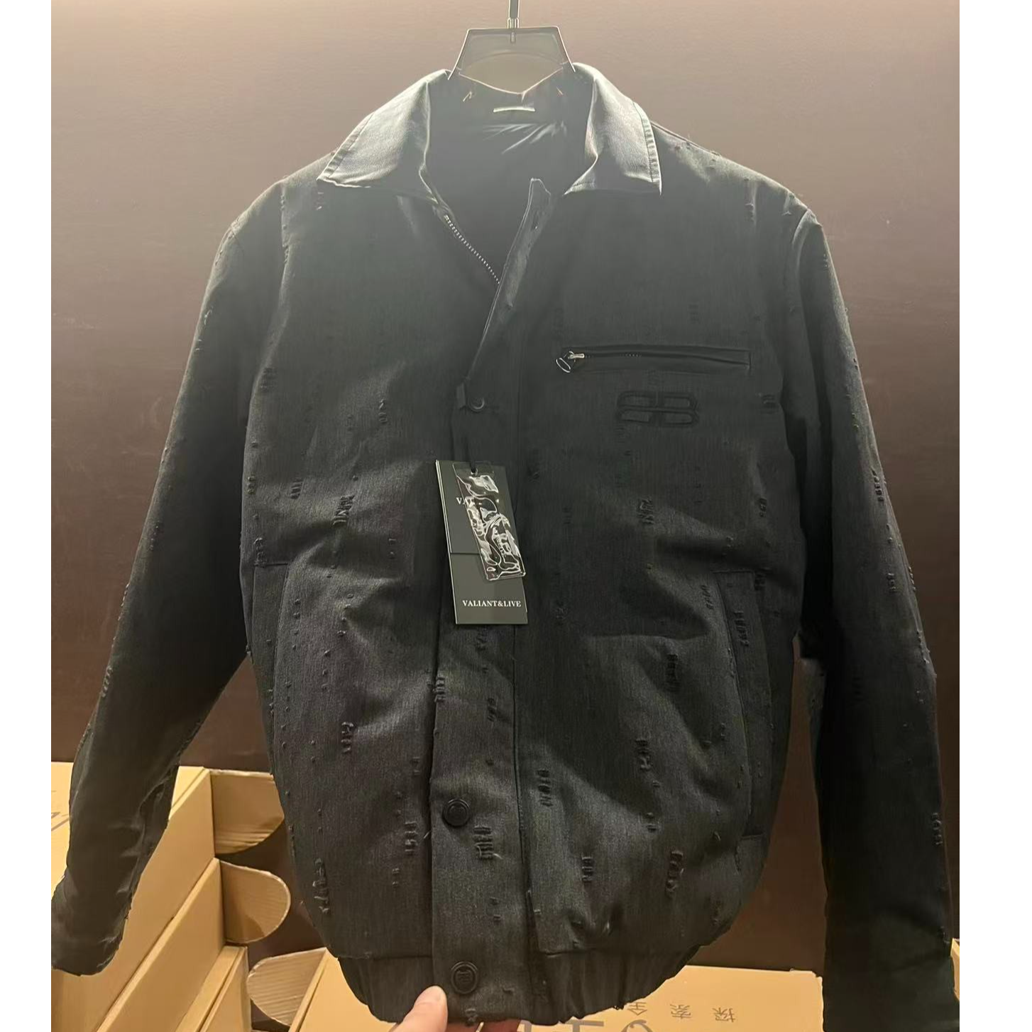 L4【3526】高奢重工艺男款羽绒服冬季2025新款白鸭绒保暖厚款外套