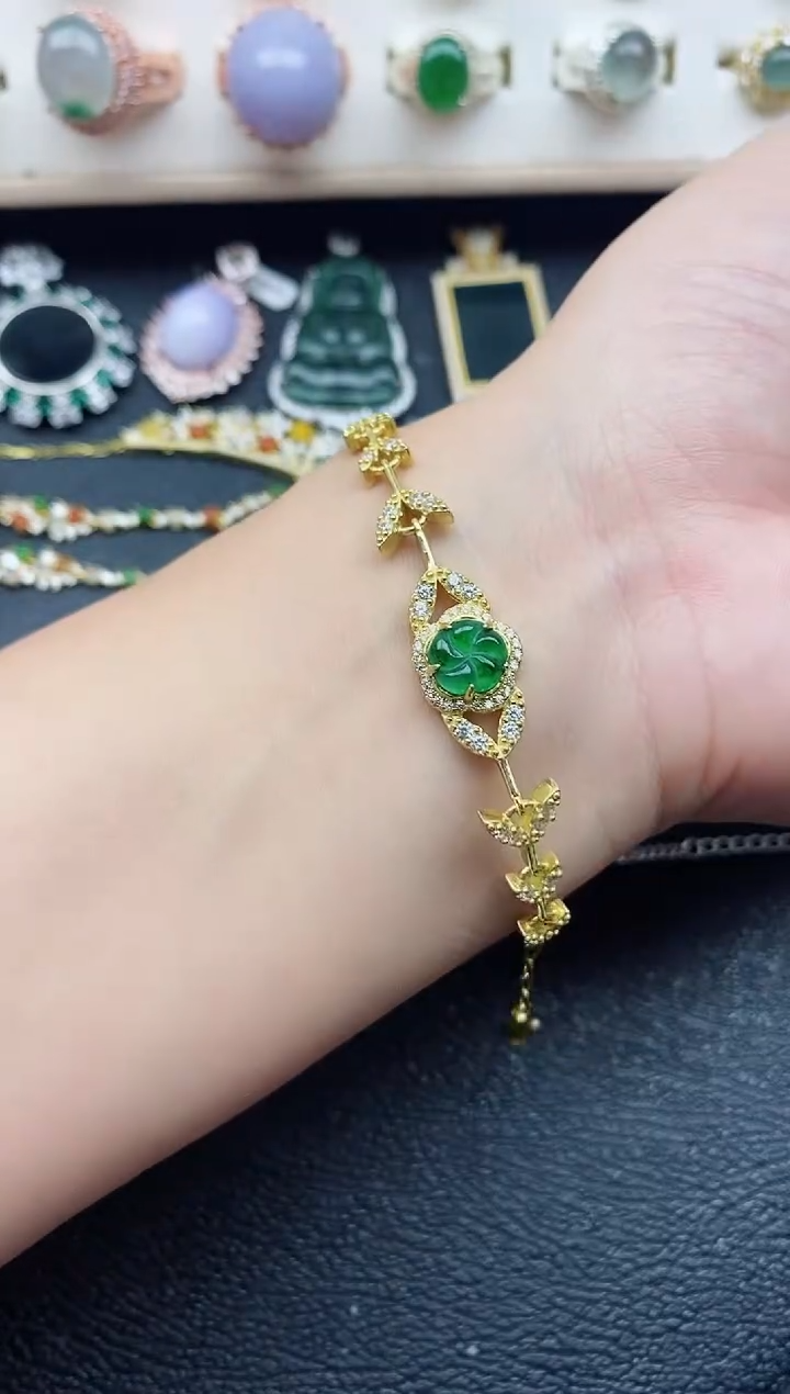 【闪购商品】翡翠戒指银S925镶嵌11111