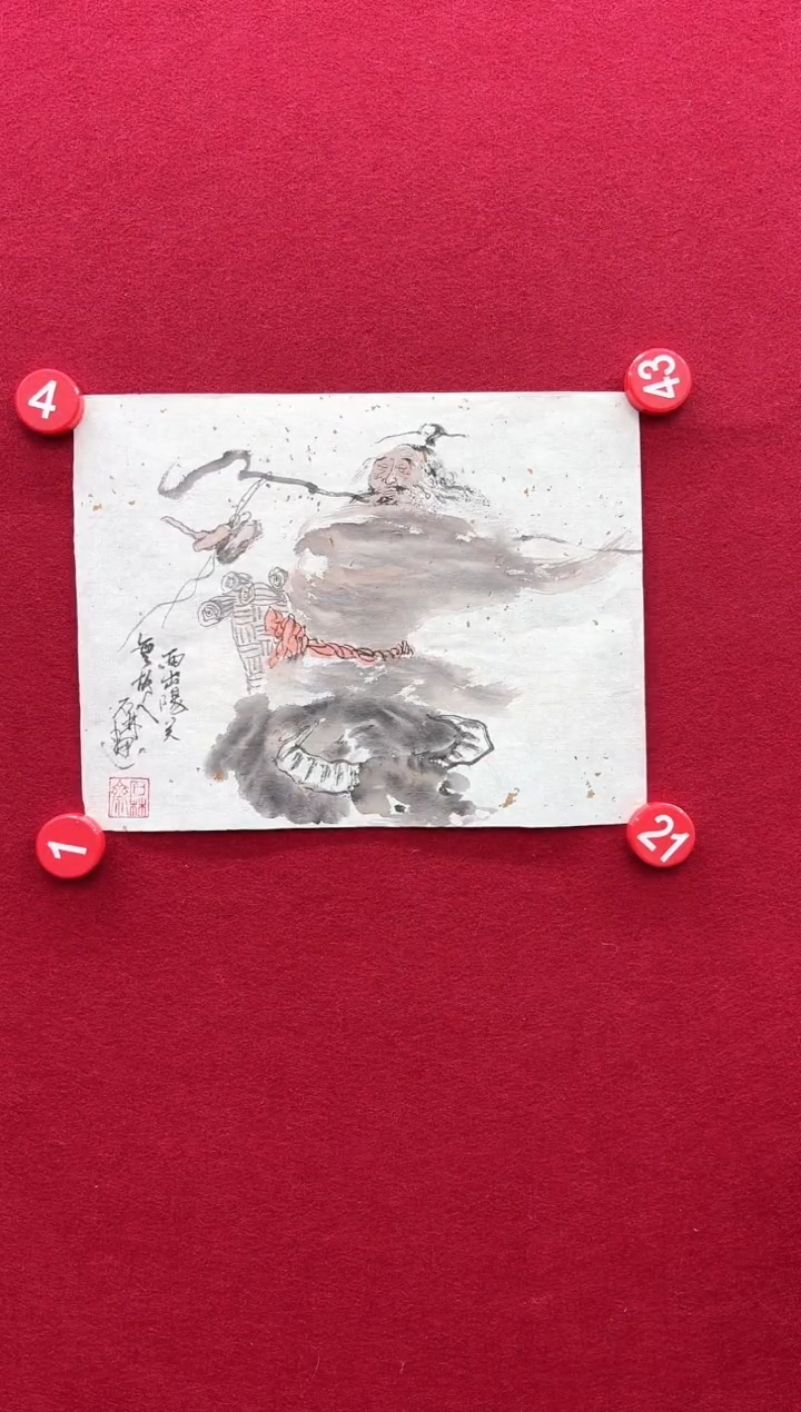 【闪购商品】国画L-石老师-绘画作品-888