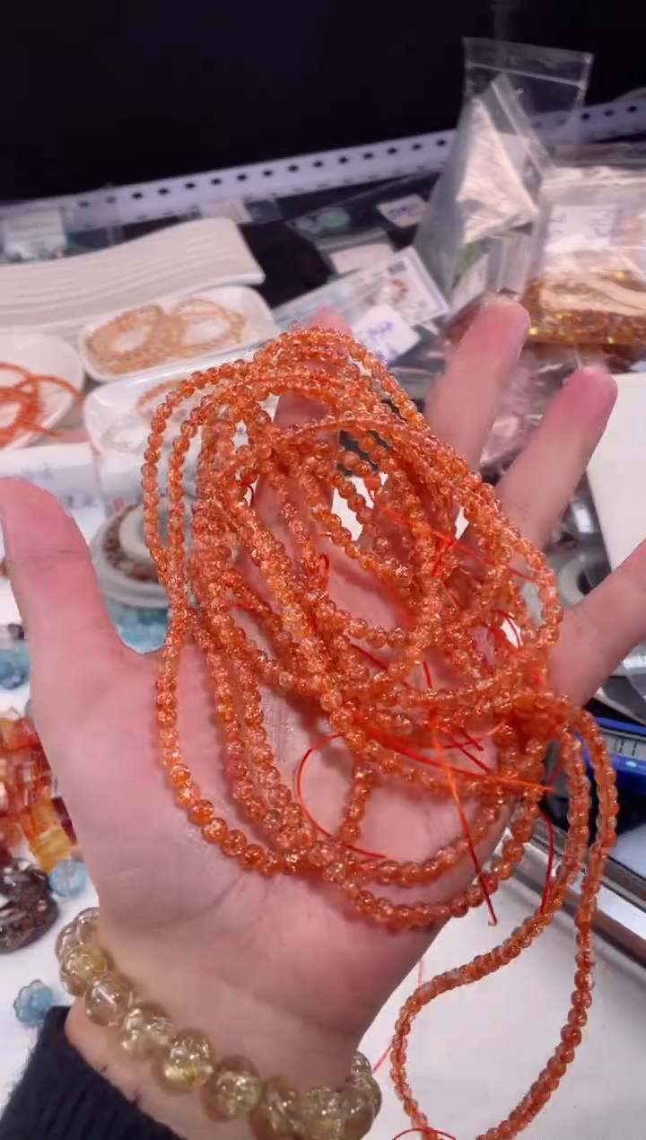 【闪购商品】水晶【Q16】金太单珠未镶嵌多样性随40颗