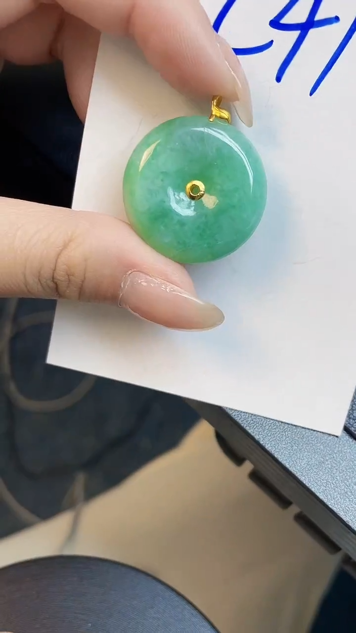 【闪购商品】翡翠颈饰18K金镶嵌00000000