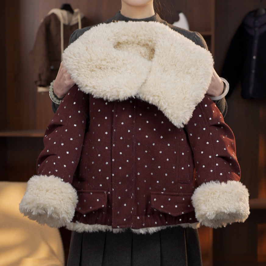 2025C亲子装棉服加厚保暖洋气连帽潮流时尚小众设计师款QZ360