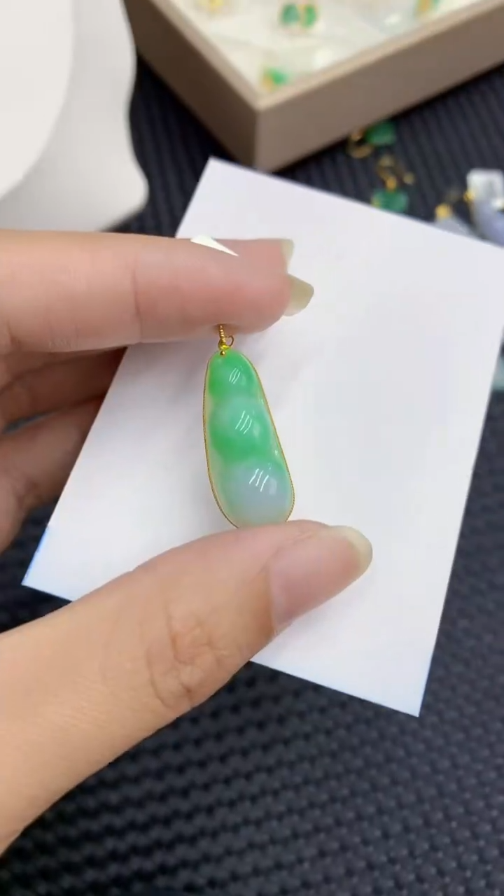 【闪购商品】翡翠颈饰18K金镶嵌            8