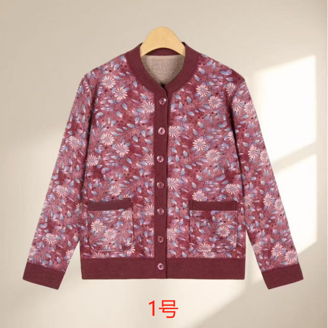 中老年人莱赛尔绵羊毛秋冬外套