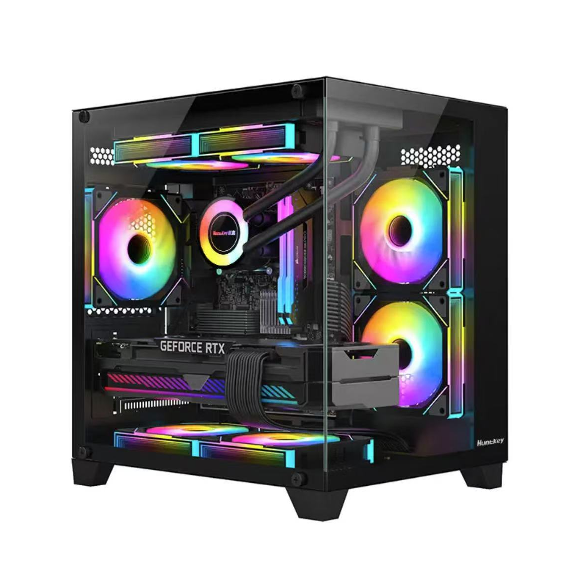 上海胡子装机14600KF/RTX5060TI雪豹游戏电脑主机迷你海景房电脑