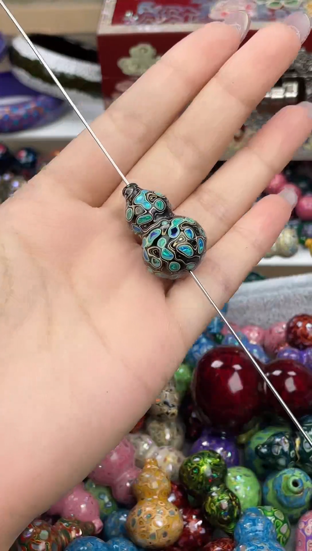 金?云栖大漆葫芦吊坠