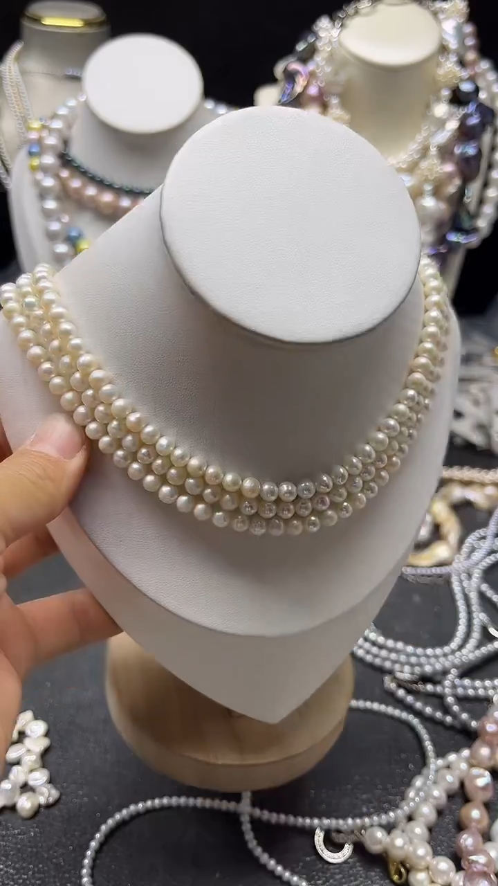 颈饰未镶嵌淡水珍珠多人