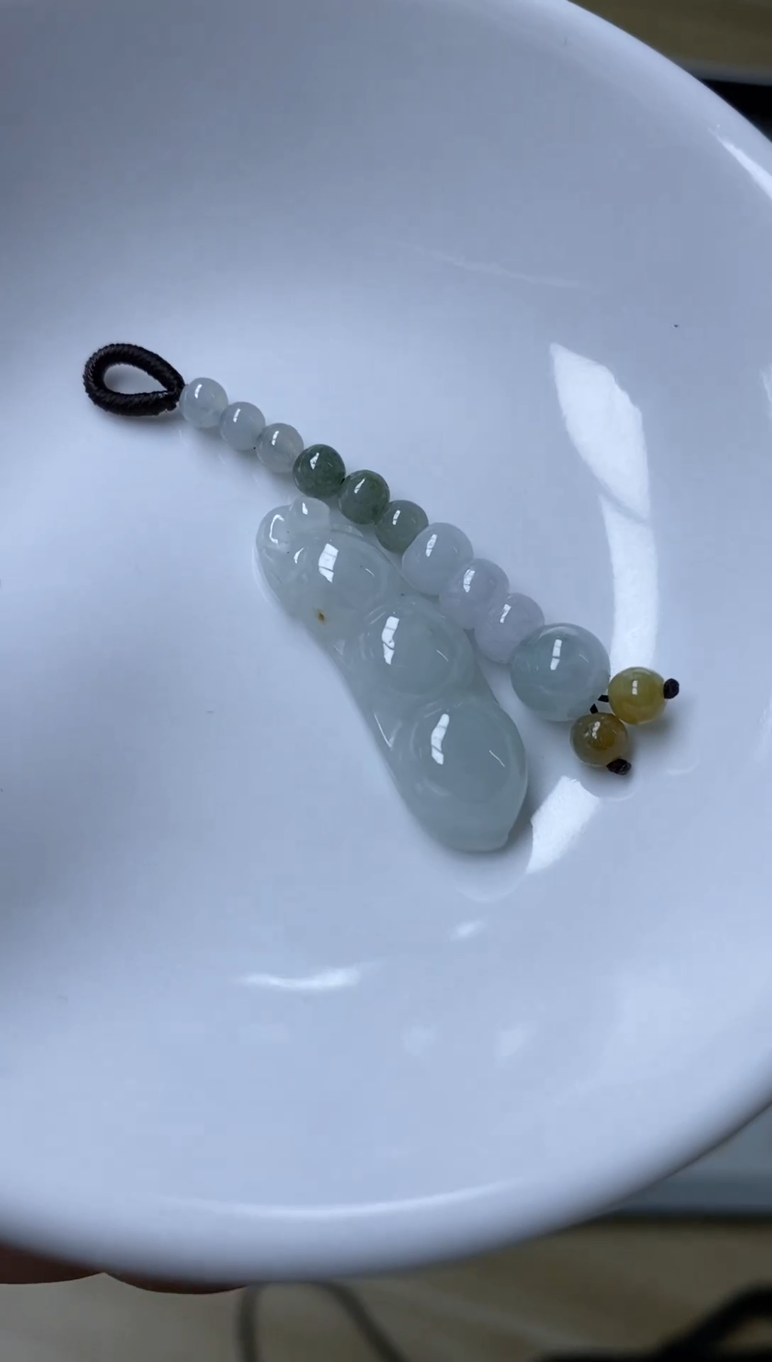 【闪购商品】翡翠颈饰未镶嵌天然缅甸翡翠A货手机挂