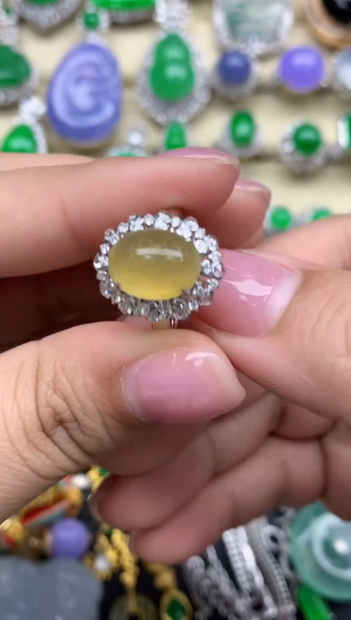 【闪购商品】翡翠戒指18K金镶嵌737-中国好珍宝